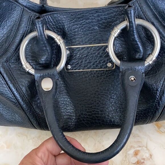 Kenneth Cole Leather Boogie Bag Satchel - Picture 8 of 12